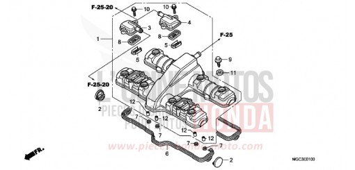 COUVERCLE DE CULASSE CB1100AD de 2013